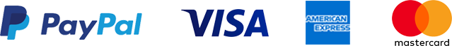 PayPal, Visa, American Express, MasterCard