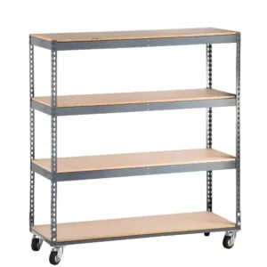 Rivet System Mobile Shelving Workbench