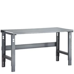 Adjustable Height Steel Top Workbench