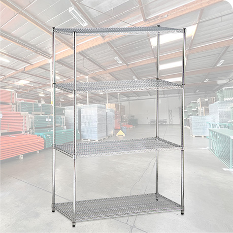 Chrome Wire Shelving image